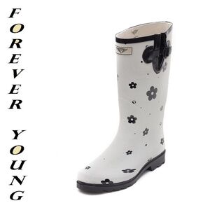 Women's Rain Boots, Tall Matte RainBoots, RB-1522